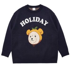 The Island Project x Ordinary Holiday Mandarine Bear Jacquard Sweater